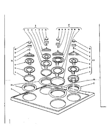 Cook top section
