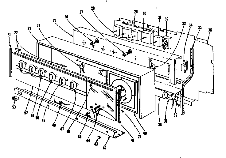 Backguard section