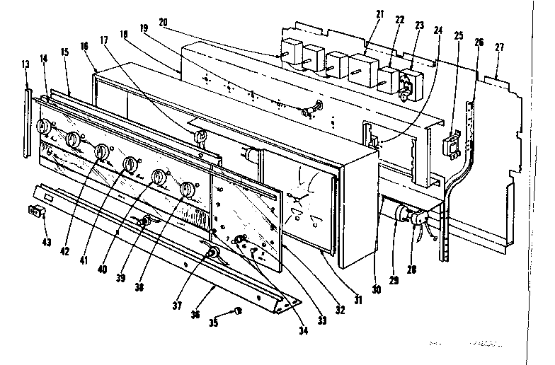 Backguard section