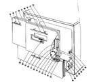 Kenmore 101967630 door and drawer section diagram