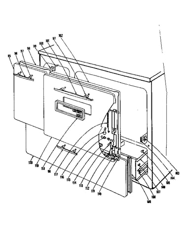Door and drawer section