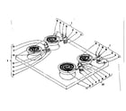 Kenmore 101969581 cook top section diagram