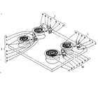 Kenmore 101969600 cook top section diagram