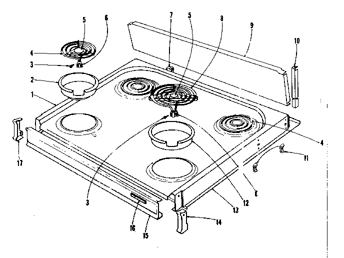 COOK TOP SECTION