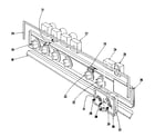 Kenmore 1019016590 control panel section diagram