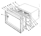 Kenmore 1019016590 oven section diagram