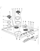Cook top section