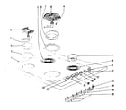 Kenmore 1019336441 cook top section diagram