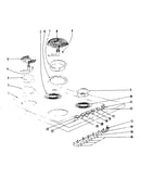 Cook top section