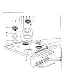 Cook top section
