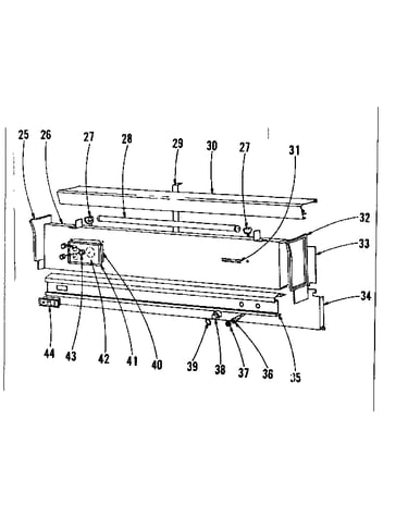 Backguard section