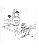 Cook top section