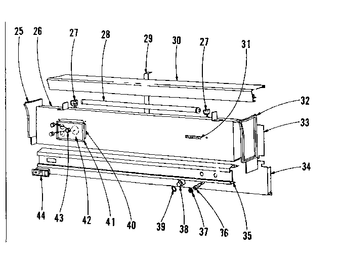 Backguard section