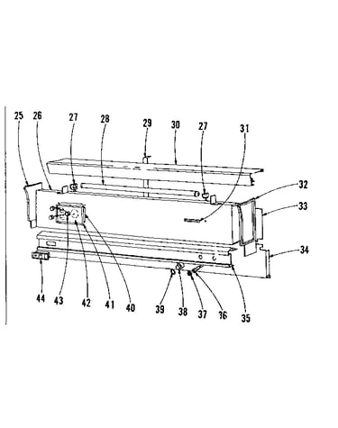 Backguard section
