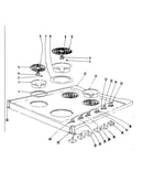 Cook top section