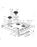Cook top section