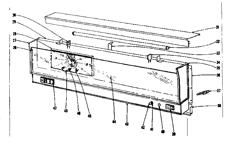 Backguard section