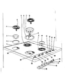 Cook top section