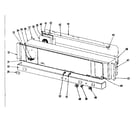 Kenmore 1019386441 backguard section diagram