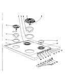 Cook top section