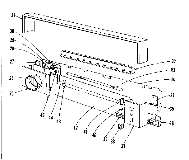 Backguard section