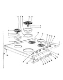 Cook top section