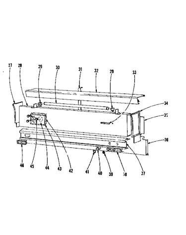 Backguard section