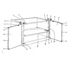 Kenmore 1019906600 cabinet base diagram