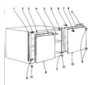 Kenmore 1019966540 cabinet base diagram