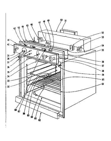 Oven assembly section