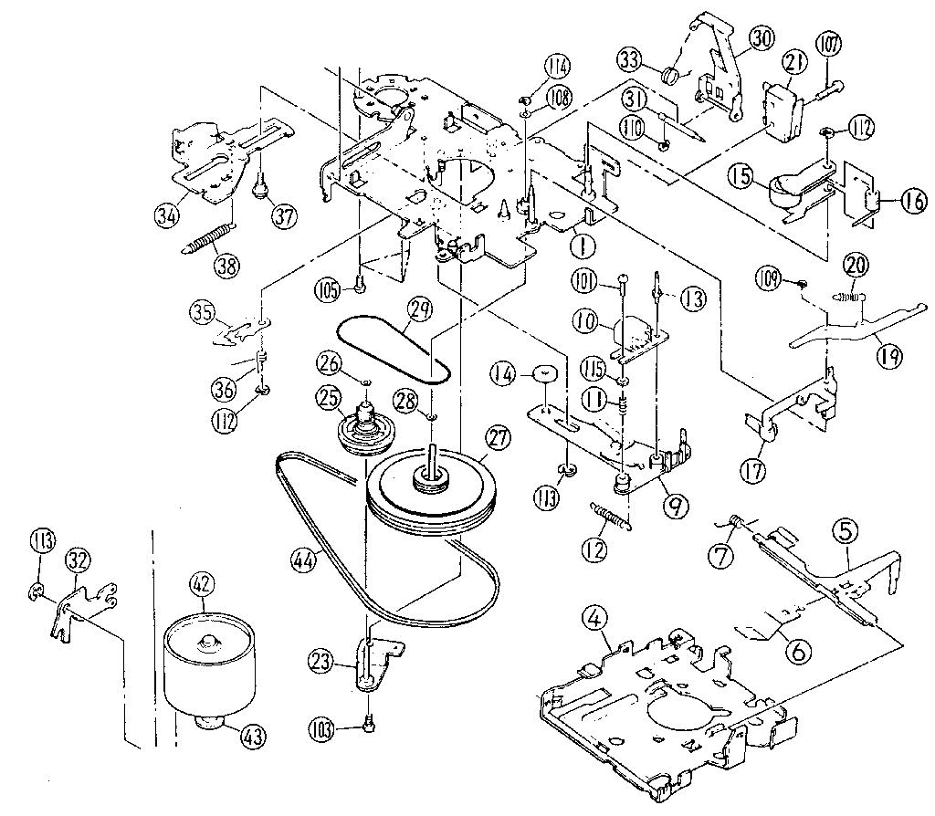 Cassette deck mechanism 51214
