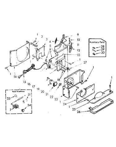 Air flow and control parts