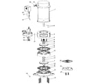 Craftsman 39025330 motor and pump assembly diagram