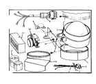 Kenmore 867762040 power vent damper - wiring kit - (flair only) diagram