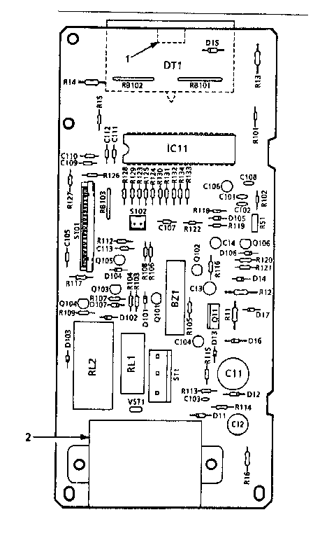 POWER AND CONTROL CIRCUIT BOARD