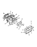 Oven door section