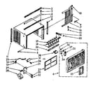 Kenmore 1068760580 cabinet parts diagram