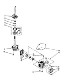 Brake, clutch, gearcase, motor and pump
