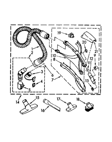 Hose and attachment