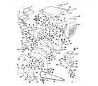 Craftsman 13196512 grill, seat, and engine mount assemblies diagram