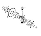 Craftsman 13196512 differential and axle assembly no. 58916 diagram