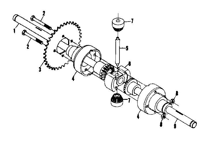 Differential and axle assembly no. 58916