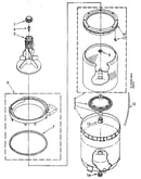 Agitator, basket and tub
