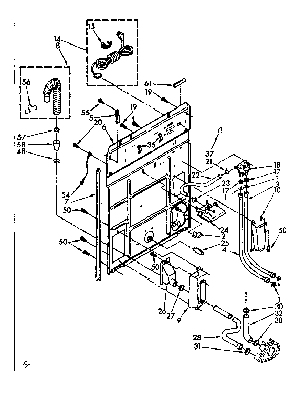 Rear panel parts
