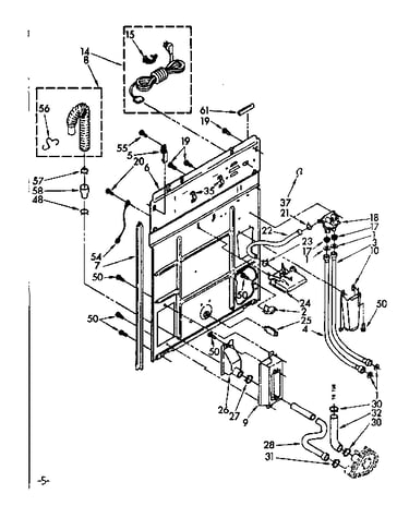 Rear panel parts