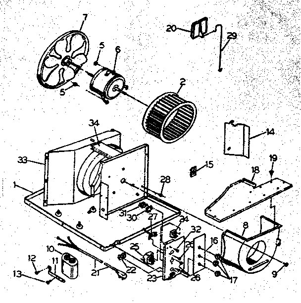 Electrical system and air handling parts