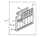 Kenmore 2538755000 cabinet and front panel parts diagram