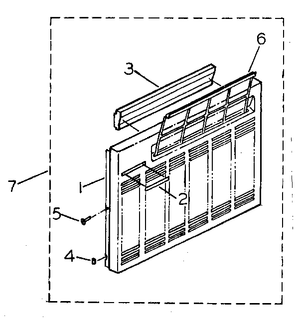 Cabinet and front panel parts