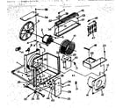 Kenmore 2538755000 electrical system and air handling parts diagram