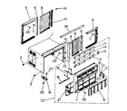 Kenmore 2538761291 cabinet and front panel parts diagram